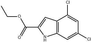 Ethyl 4,6-dichloroindole-2-carboxylate Structural