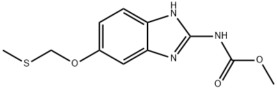 Carbamic acid, (5-((methylthio)methoxy)-1H-benzimidazol-2-yl)-, methyl  ester