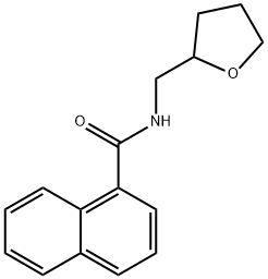 N-(tetrahydro-2-furanylmethyl)-1-naphthamide Structural