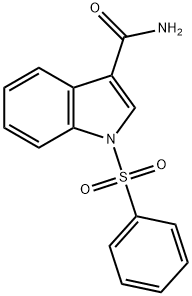 1-(PHENYLSULFONYL)-1H-INDOLE-3-CARBOXAMIDE Structural