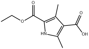 3,5-DIMETHYL-1H-PYRROLE-2,4-DICARBOXYLIC ACID 2-ETHYL ESTER Structural