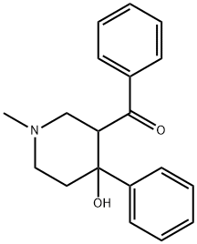 (4-hydroxy-1-methyl-4-phenyl-3-piperidyl)-phenyl-methanone Structural