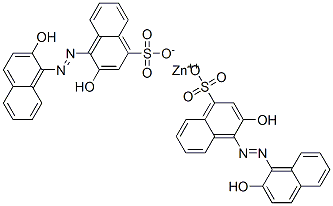 zinc 2,2'-dihydroxy-1,1'-azonaphthalene-4-sulphonate Structural