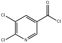 2,3-DICHLOROPYRIDINE-5-CARBONYL CHLORIDE Structural