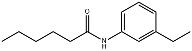 Hexanamide, N-(3-ethylphenyl)- (9CI) Structural