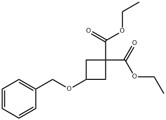 3-BENZYLOXYCYCLOBUTANE-1,1-DICARBOXYLIC ACID DIETHYL ESTER Structural