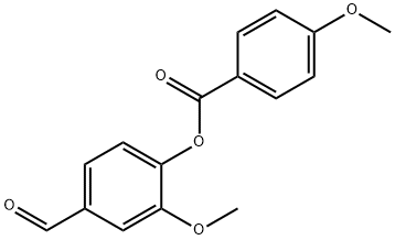 4-METHOXY-BENZOIC ACID 4-FORMYL-2-METHOXY-PHENYL ESTER Structural