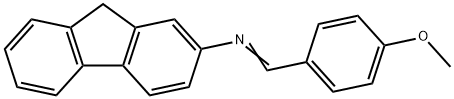 2-[(4-METHOXYBENZYLIDENE)AMINO]FLUORENE Structural