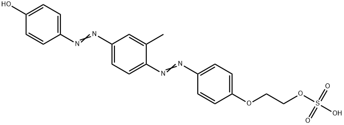 p-[[3-methyl-4-[[4-[2-(sulphooxy)ethoxy]phenyl]azo]phenyl]azo]phenol  Structural