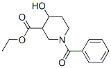 ethyl 1-benzoyl-4-hydroxy-piperidine-3-carboxylate Structural