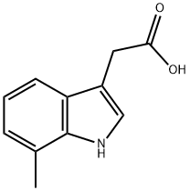 7-METHYLINDOLE-3-ACETIC ACID Structural