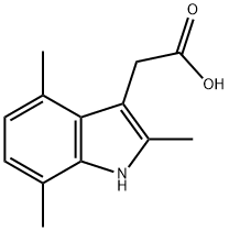 (2,4,7-TRIMETHYL-1H-INDOL-3-YL)-ACETIC ACID Structural