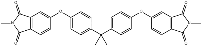 2,2-BIS[4-(N-METHYLPHTHALIMIDO-4-OXY)PHENYL]PROPANE Structural