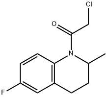 Quinoline, 1-(chloroacetyl)-6-fluoro-1,2,3,4-tetrahydro-2-methyl- (9CI)