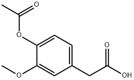 4-ACETOXY-3-METHOXYPHENYL ACETIC ACID Structural