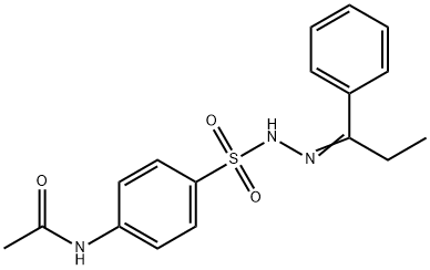 N-[4-[(1-phenylpropylideneamino)sulfamoyl]phenyl]acetamide Structural