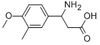 3-AMINO-3-(4-METHOXY-3-METHYLPHENYL)PROPANOIC ACID Structural