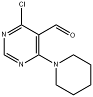 4-CHLORO-6-PIPERIDINO-5-PYRIMIDINECARBALDEHYDE Structural