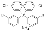 AMMONIUM TETRAKIS(3-CHLOROPHENYL)BORATE Structural