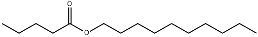 Valeric acid decyl ester Structural