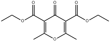 diethyl 2,6-dimethyl-4-oxo-pyran-3,5-dicarboxylate Structural