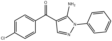 (5-AMINO-1-PHENYL-1H-PYRAZOL-4-YL)(4-CHLOROPHENYL)METHANONE Structural