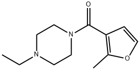 Piperazine, 1-ethyl-4-[(2-methyl-3-furanyl)carbonyl]- (9CI) Structural