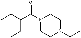 Piperazine, 1-ethyl-4-(2-ethyl-1-oxobutyl)- (9CI) Structural