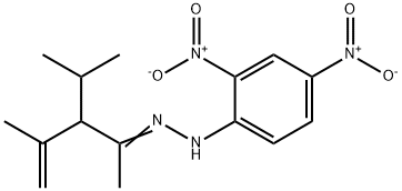 N-[(4-methyl-3-propan-2-yl-pent-4-en-2-ylidene)amino]-2,4-dinitro-anil ine Structural