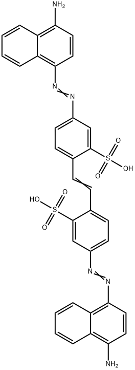 4,4'-BIS(4-AMINO-1-NAPHTHYLAZO)-2,2'-STILBENEDISULFONIC ACID Structural