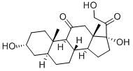 5-ALPHA-PREGNAN-3-BETA, 17,21-TRIOL-11,20-DIONE Structural