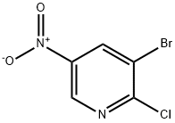 2-Chloro-3-bromo-5-nitropyridine Structural Picture