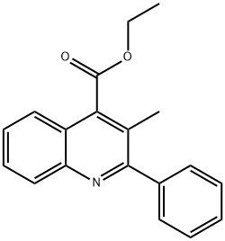 ethyl 3-methyl-2-phenyl-quinoline-4-carboxylate Structural