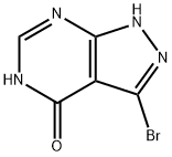 3-BROMO-1H-PYRAZOLO[3,4-D]PYRIMIDIN-4-OL Structural