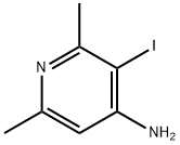 3-IODO-4-AMINO-2,6-DIMETHYLPYRIDINE Structural