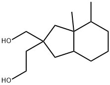 Octahydro-2-hydroxymethyl-3a,4-dimethyl-1H-indene-2-ethanol Structural