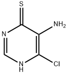 5-amino-6-chloro-1H-pyrimidine-4-thione Structural