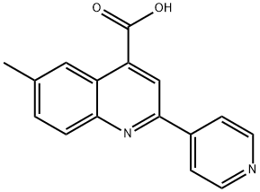 6-METHYL-2-PYRIDIN-4-YLQUINOLINE-4-CARBOXYLIC ACID Structural