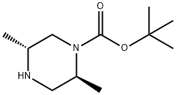 (2S,5R)-2,5-DIMETHYL-PIPERAZINE-1-CARBOXYLIC ACID TERT-BUTYL ESTER Structural