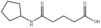 Pentanoic acid, 5-(cyclopentylamino)-5-oxo- (9CI) Structural