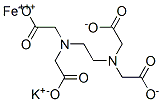 potassium [[N,N'-ethylenebis[N-(carboxymethyl)glycinato]](4-)-N,N',O,O',ON,ON']ferrate(1-) Structural