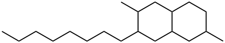 Decahydro-2,6-dimethyl-3-octylnaphthalene Structural