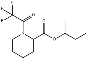 1-(Trifluoroacetyl)-2-piperidinecarboxylic acid 1-methylpropyl ester Structural