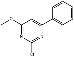 2-CHLORO-4-METHOXY-6-PHENYL-PYRIMIDINE Structural