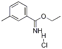 ethyl 3-methylbenzenecarboximidate hydrochloride Structural
