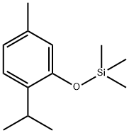 Trimethyl(5-methyl-2-isopropylphenoxy)silane Structural