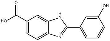 2-(3-HYDROXY-PHENYL)-3H-BENZOIMIDAZOLE-5-CARBOXYLIC ACID Structural