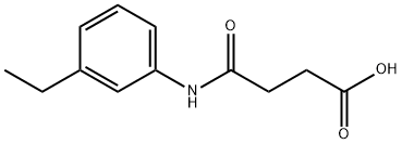 Butanoic acid, 4-[(3-ethylphenyl)amino]-4-oxo- (9CI) Structural