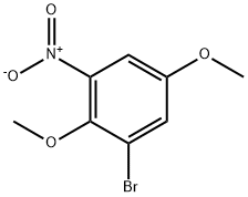 1-bromo-2,5-dimethoxy-3-nitrobenzene Structural