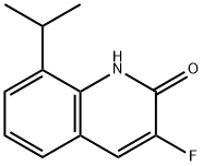 3-FLUORO-2-HYDROXY-8-ISOPROPYLQUINOLINE Structural